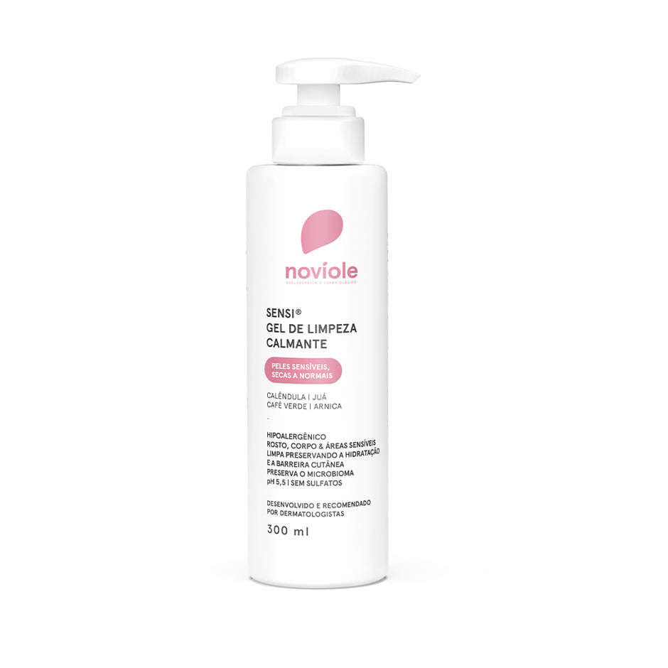 Gel de Limpeza Calmante: para Pele Sensível e Normal 300ml – Noviole