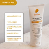 Tubo de Gel Hidratante Bioreparador. Benefícios: hidratação potente, fortalecedor, aumenta tolerância, acalma e repara.