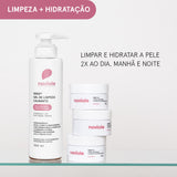 Duo Limpeza+Hidratação Facial Peles Sensíveis/Sensibilizadas, Secas e Rosácea